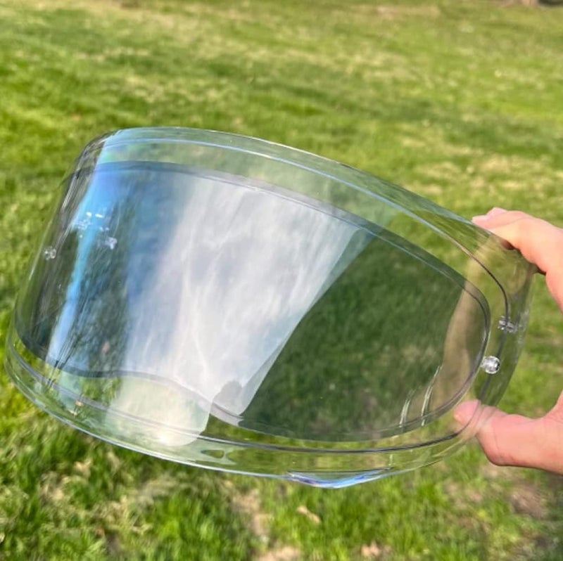 RVBASICS Photochromic and Anti-Fog Film for Motorcycle Helmet Visor Helmet Shield Insert Lens Transitional Visor Film from A Clear to A Indigo Tint,Stay Transparent Indoors,Darken in the Sun,Visual Comfort - Image 4